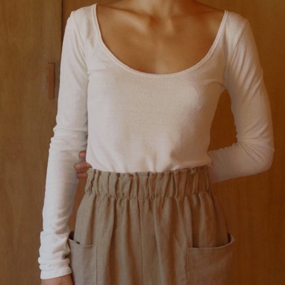 OZMA Tops - OZMA of California Raw Silk Tee